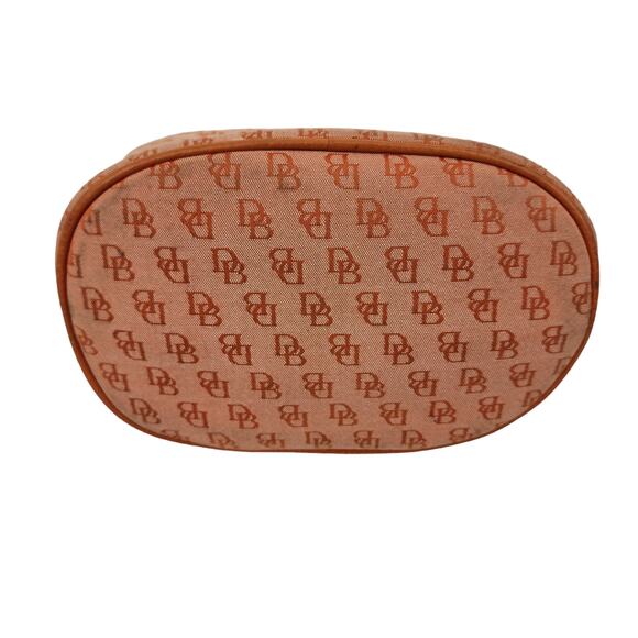 Dooney & Bourke Orange Logo Signature Canvas Handbag Shoulder Purse Small - Picture 3 of 8